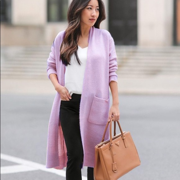 Banana Republic Sweaters - Banana Republic Lilac Airy Duster Cardigan